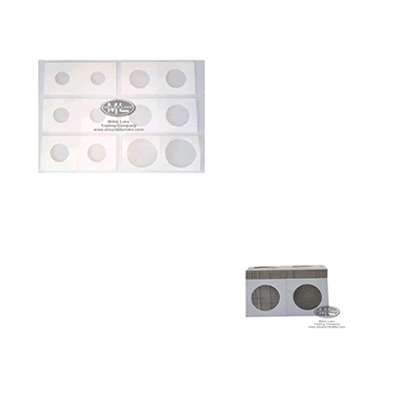 Cardboard Coin Holders Flips 2x2 2.5x2.5