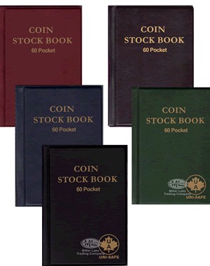 Coin Stock Books Folders