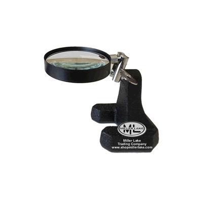 Magnifier with Adjustable Metal Stand 2.5 Inches