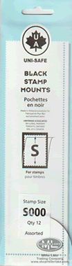 Unisafe S Stamp Mounts - Black or Clear