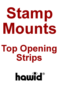 Stamp Mounts - Top-Opening - Strips - Hawid
