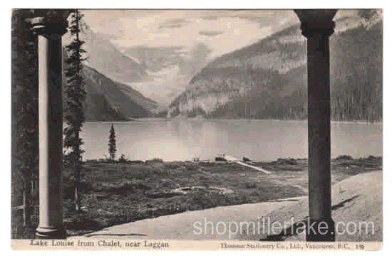 Lake Louise from Chalet, near Laggan, Alberta, Canada - Lake Louise, Alberta (AB)
