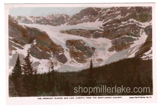 RPPC - Crowfood Glacier, Bow Lake, Alberta, Canada - Banff, Alberta (AB)