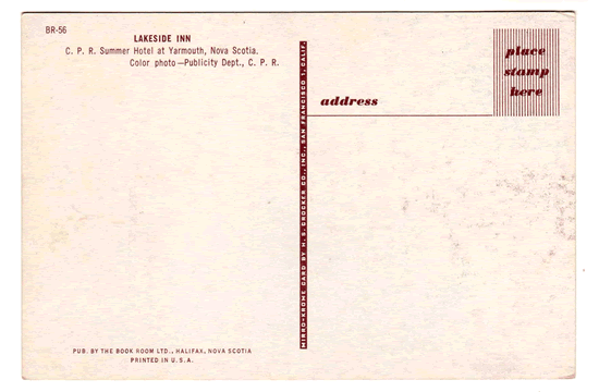 Lakeside Inn, C.P.R. Summer Hotel, Yarmouth, Nova Scotia, Canada - Yarmouth, Nova Scotia (NS)